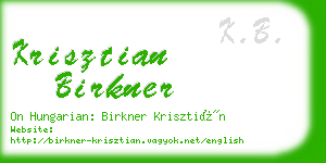 krisztian birkner business card